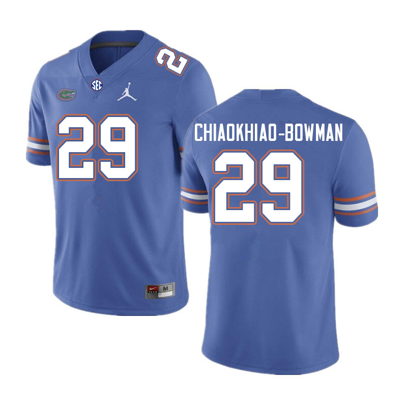 Men #29 Thai Chiaokhiao-Bowman Florida Gators College Football Jerseys Sale-Royal